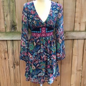 Flying Tomato Festival Boho Floral Dress EUC